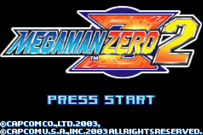 Mega Man Zero 2 Title Screen 